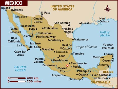 map of mexico and usa border. Mexico Easiest For Business In